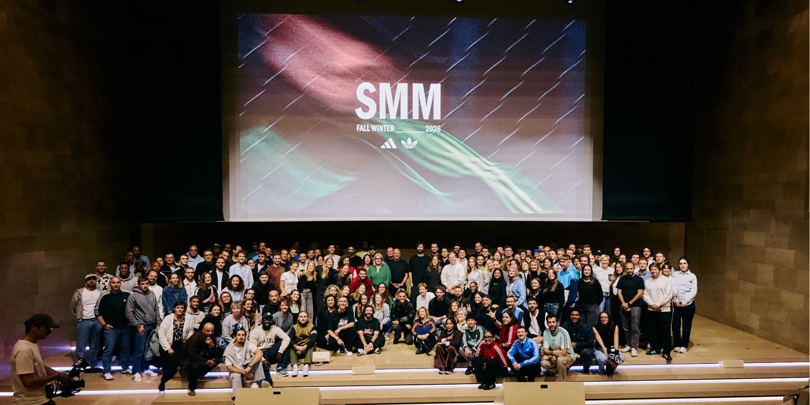 Large group photo at SMM Fall Winter 2026 event